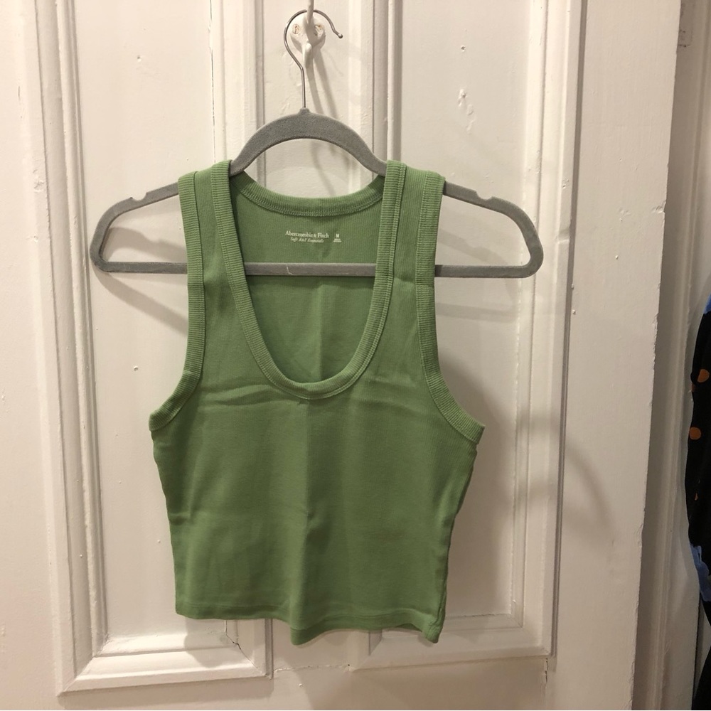 Abercrombie Green Ribbed Tank Top